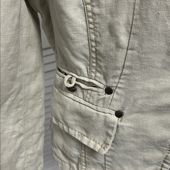 Fillmore California Natural Linen Blazer Womens - Picture 4 of 6